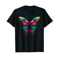 thumbnail image 1 of Colorful Butterfly Rainbow Butterfly Graphic Butterfly Lover T-Shirt, 1 of 5
