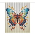 thumbnail image 1 of Colorful Butterfly Shower Curtains Waterproof 3d Bathroom Curtains With Hooks Home Decoration Washable Bath Screen, 1 of 5