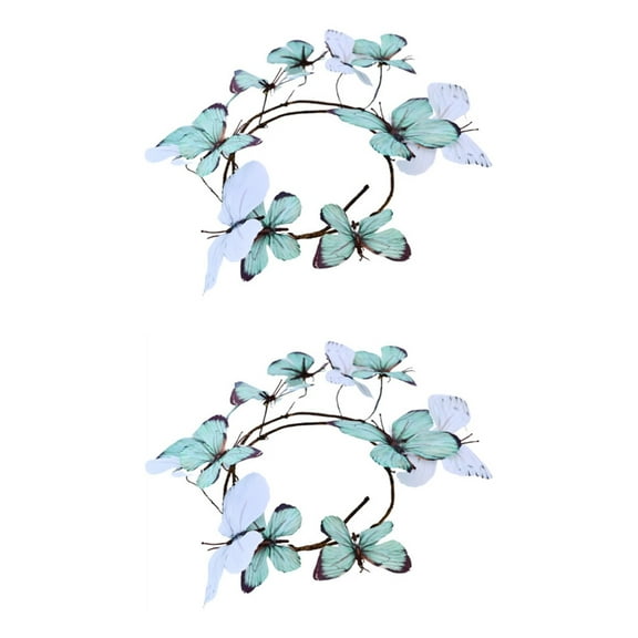 Colorful Butterfly Silk Flower Bouquets 3D Textured Branch For Table Top Centerpieces Or Party Decoration