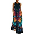 thumbnail image 1 of Colorful Butterfly Sleeveless Dress Summer Dresses Birthday Dress for Women Luxury 2025 Dress Party Night, 1 of 6