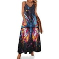 thumbnail image 1 of Colorful Butterfly Sleeveless Dress Women's Clothing Chic And Elegant Woman Dress Elegant Women's Sets, 1 of 6