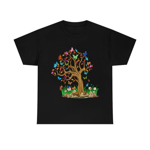 Colorful Butterfly Tree T-Shirt