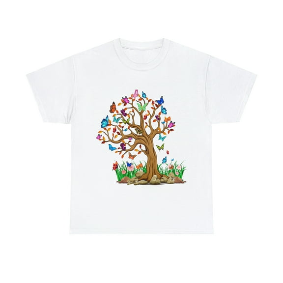 Colorful Butterfly Tree T-Shirt