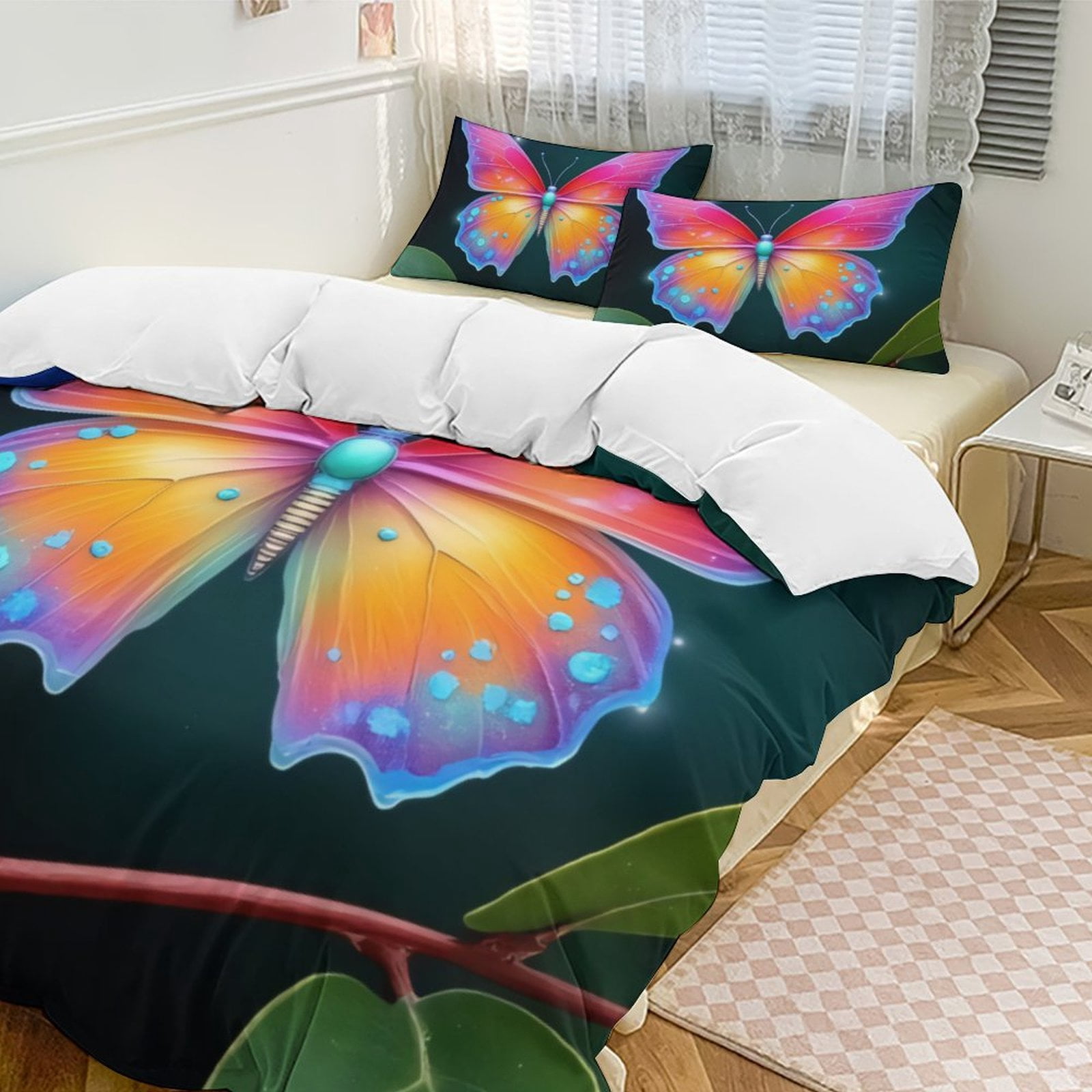 Cloud Smile Pattern Print Duvet Cover Bedding Set