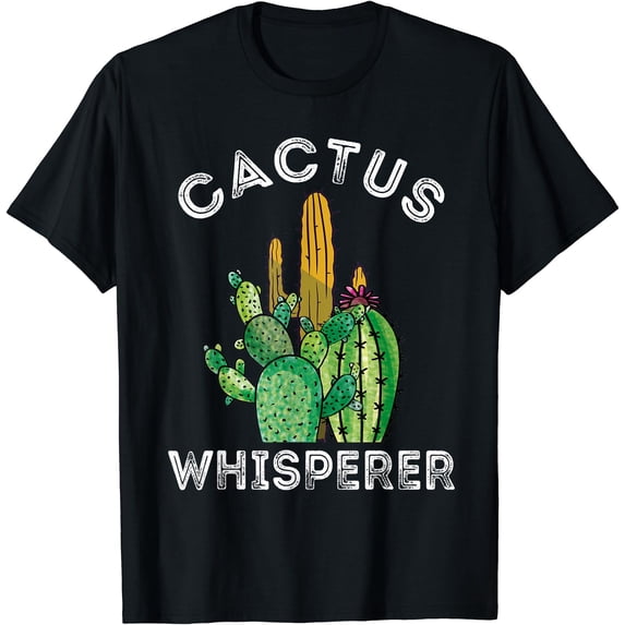Colorful Cactus Design T-Shirt for Cacti Lovers and Succulent Plant Gardeners