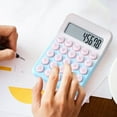 thumbnail image 1 of Colorful Calculator Calculator Calculator Colorful Large Screen 8-Digit Display Portable Calculator for Office Finance School Use, 1 of 7
