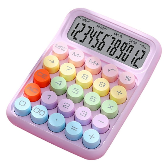 Colorful Calculator Mechanical Keyboard Electronic Calculator Purple