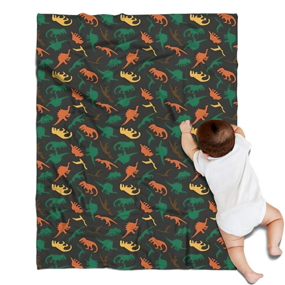 Colorful Camouflage Dinosaurs Pattern Blanket,Comfortable Soft Lamb Wool Throw Blanket,All Season,Warm Lightweight Blankets for Sofa Bed Couch Living Room Chair,30"x40"