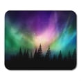 thumbnail image 1 of Colorful Canada Multicolored Northern Lights Aurora Borealis on Canadian Forest Mousepad Mouse Pad Mouse Mat 9x10 inch, 1 of 3