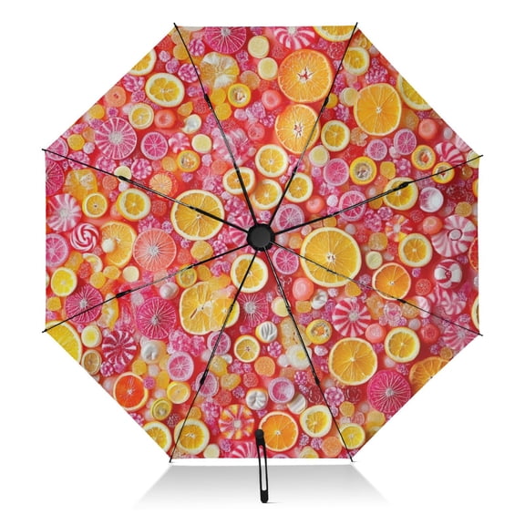 Colorful Candy Extra Large Automatic Umbrella, UV Protection, Waterproof, Auto Open and Close