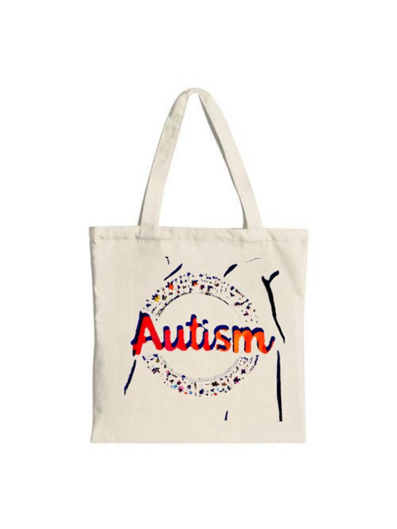 Colorful Canvas Tote Bag with Circular Design Bold Perfect for Shopping Travel and Parties