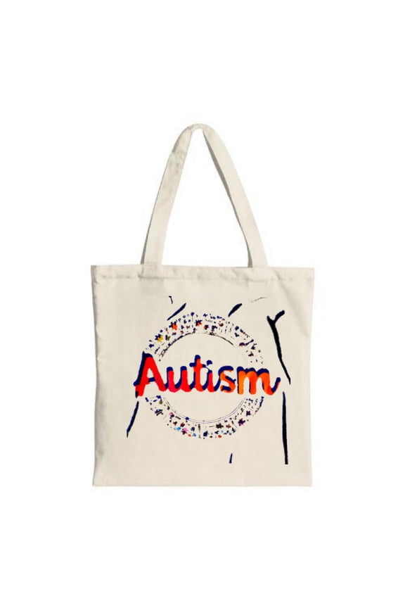 Colorful Canvas Tote Bag with Circular Design Bold Perfect for Shopping Travel and Parties