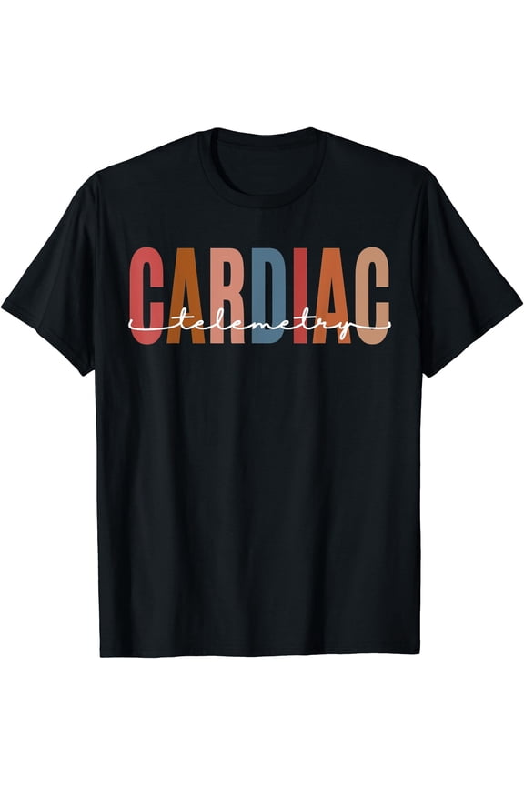 Colorful Cardiac Telemetry Nursing T-Shirt for Progressive Care Nurses