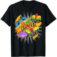 thumbnail image 1 of Colorful Carnival Mask Circus Funny Gift T-Shirt, 1 of 6