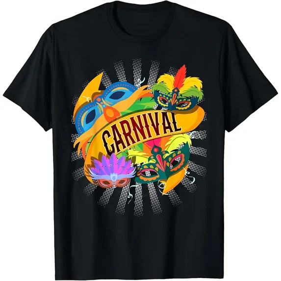 Colorful Carnival Mask Circus Funny Gift T-Shirt