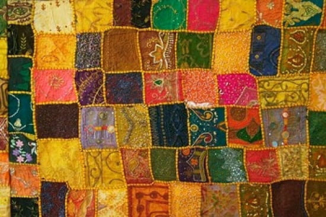 Colorful Carpet Pushkar Rajasthan India Canvas Art - Keren Su DanitaDelimont (36 x 24)
