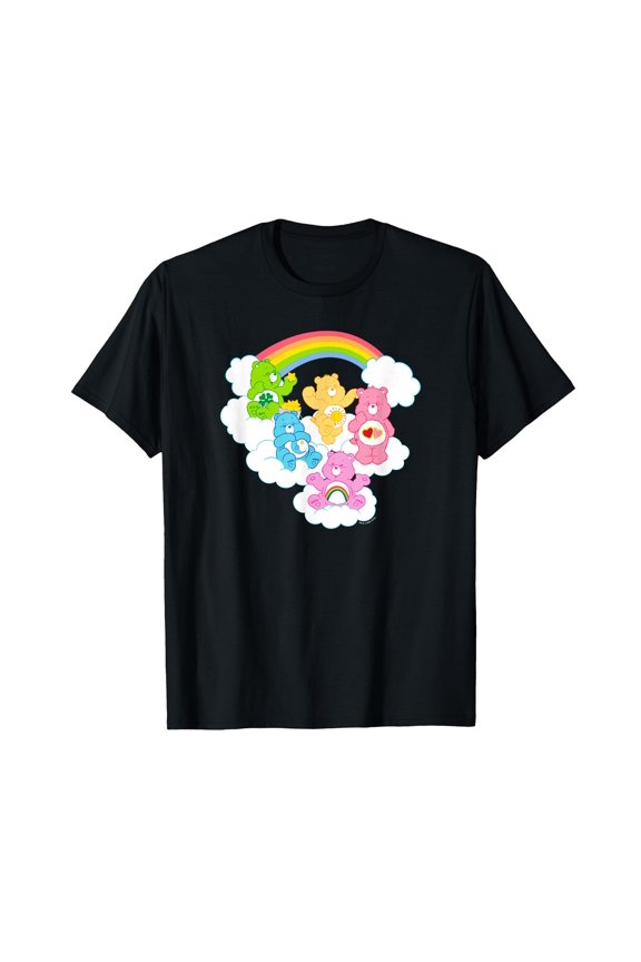 Colorful Cartoon Bears Rainbow T-Shirt for Fun and Cheerful Style