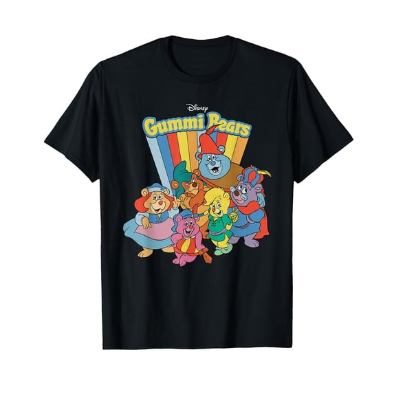 Colorful Cartoon Bears Retro T-Shirt for Fun and Nostalgic Adventures
