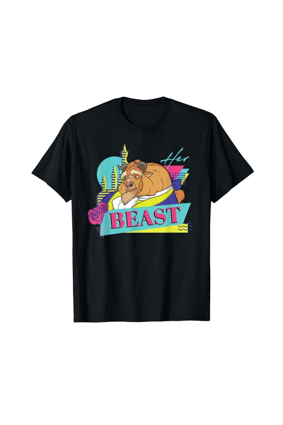 Colorful Cartoon Beast Graphic T-Shirt for Couples Matching Style