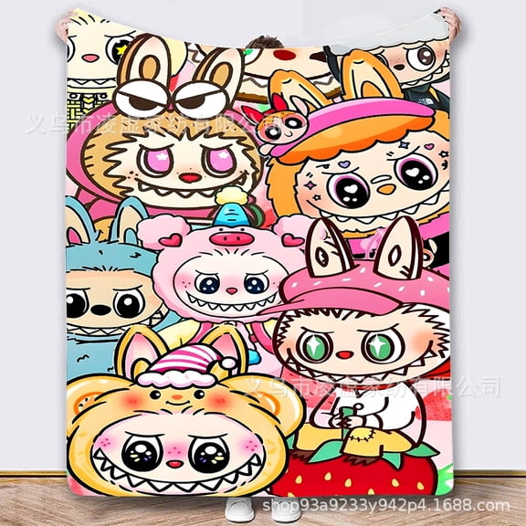 Colorful Cartoon Blanket Soft Flannel Throw Blanket for Bedding Travel Home Decor Cozy 50x60 IN Blankets Gifts for Boys and Girls