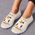 thumbnail image 1 of Colorful Cartoon Cats Printed Spring Summer Mesh Sneakers Women Casual Flats Super Light Walking Female Flat Shoes, 1 of 4