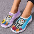 thumbnail image 1 of Colorful Cartoon Cats Printed Spring Summer Mesh Sneakers Women Casual Flats Super Light Walking Female Flat Shoes, 1 of 4