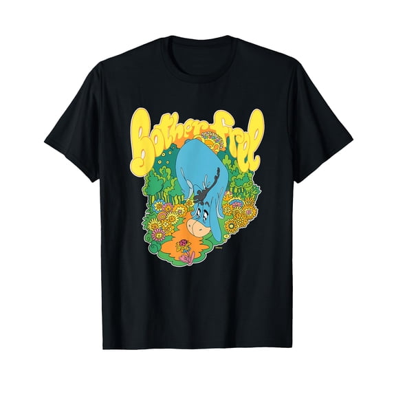 Colorful Cartoon Character Floral Retro T-Shirt for Vintage Style Enthusiasts