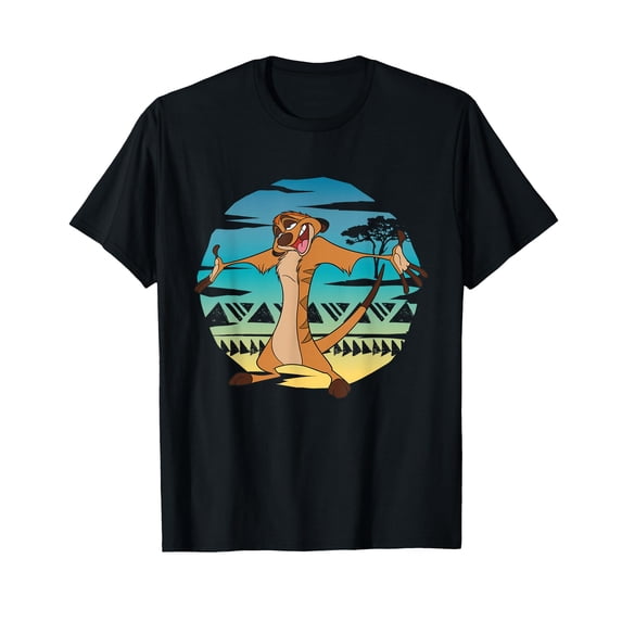 Colorful Cartoon Character Landscape Design T-Shirt for Retro Style Enthusiasts