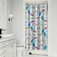 thumbnail image 1 of Colorful Cartoon Dinosaurs Balloons Pattern Shower Curtain 36"x72" ,Bathroom Decorative Shower Curtains Set with 12 Hooks,Modern Waterproof Washable Shower Curtain, 1 of 6