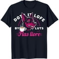 thumbnail image 1 of Colorful Cartoon Dog Graphic Black T-Shirt Fun Coffee Lover Design, 1 of 5