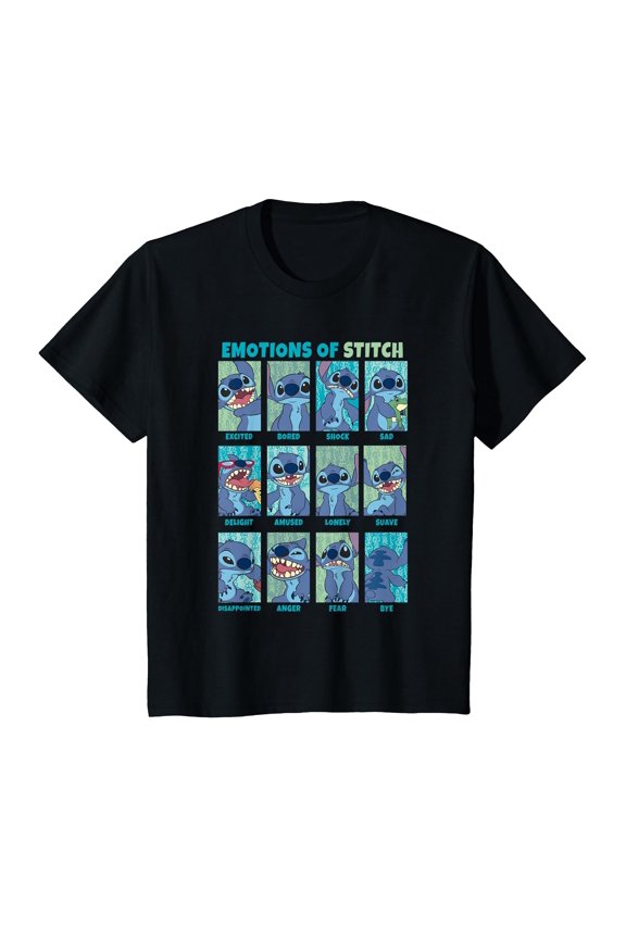 Colorful Cartoon Emotions Graphic T-Shirt for Fun and Expressive Outfits