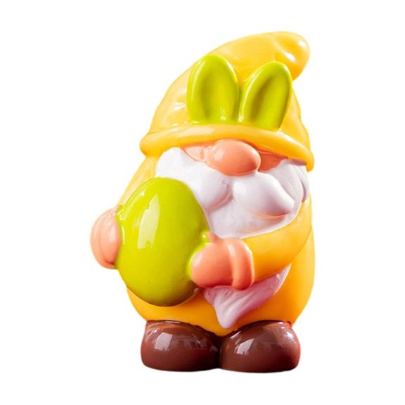 Colorful Cartoon Gnome Desktop Ornament, DIY Decorative Figurine for Car, Home Office Shelf Accent, Creative Miniature Statue