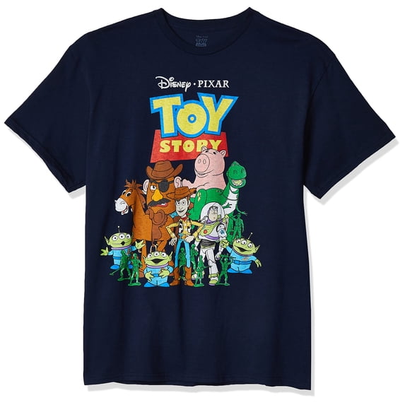Colorful Cartoon Graphic Navy Heather T-Shirt for Fun and Casual Wear