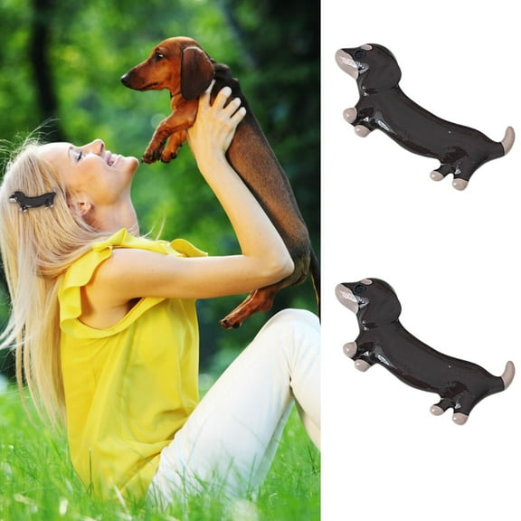 Barrettes Cartoon Hair Clips Animal Design 2 Piece Set for Kids Fashion Accessory 2PCS