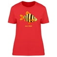 thumbnail image 1 of Colorful Cartoon Sea Fish T-Shirt Women -Image by Shutterstock, Female Small, 1 of 2