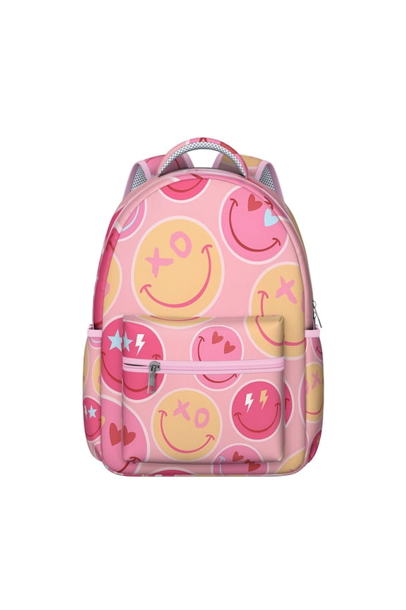 Colorful Cartoon Students Backpack Fun Graffiti Style with Moon, Stars, and Space Theme, Durable and Comfortable for Students’s School and Outdoor Use