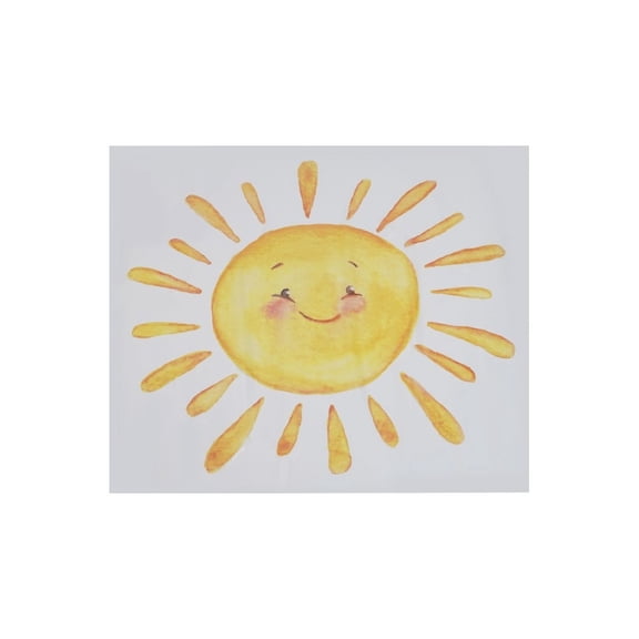 Colorful Cartoon Sun Wall Stickers for Children's Bedroom and Home Decoration Smile Home