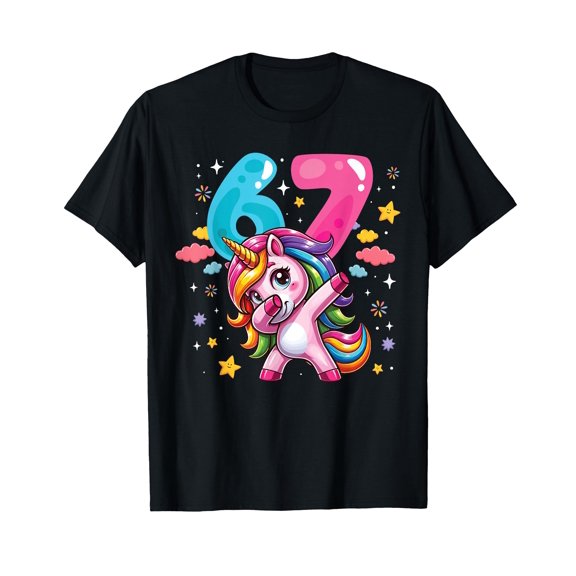 Colorful Cartoon Unicorn 67 T-Shirt for Fun and Creative Expression
