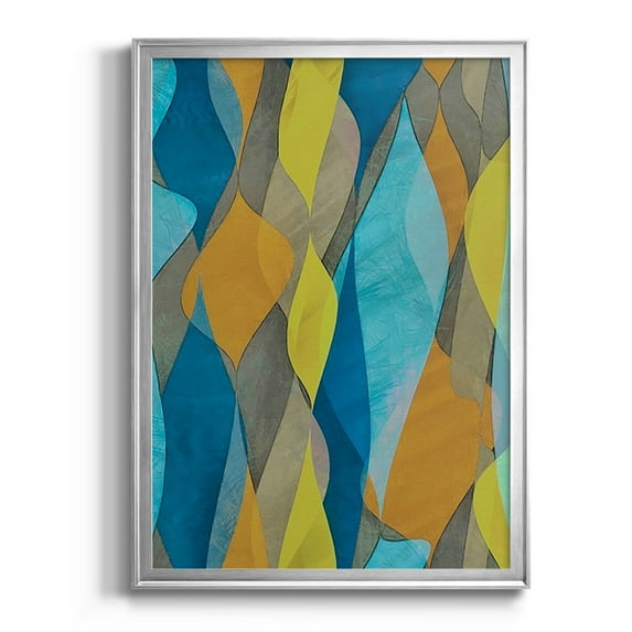 Colorful Cascade I Premium Framed Print, in Gold, Black, or Silver - Ready to Hang