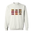 thumbnail image 1 of Colorful Cassettes Collage Sweatshirt Men -Image by Shutterstock, Male 5X-Large, 1 of 4