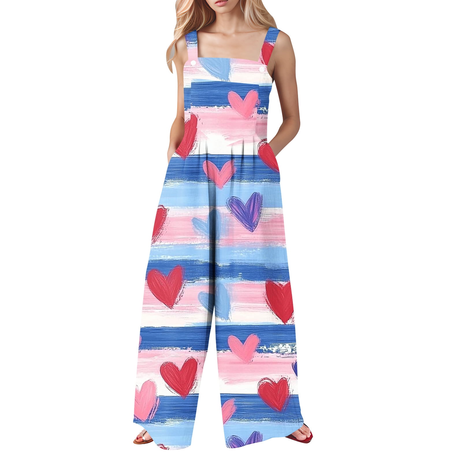 Womens Stylish Casual Long Overalls