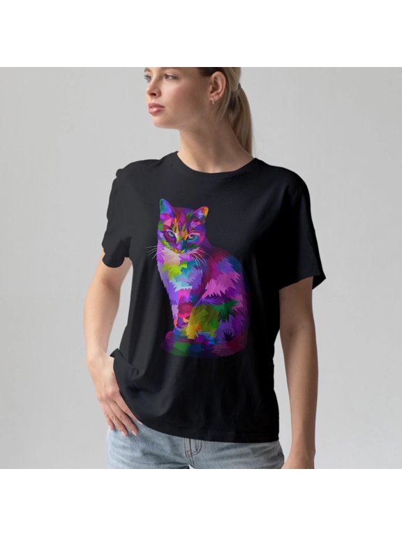 Colorful Cat Cats Mens Womens T-Shirt