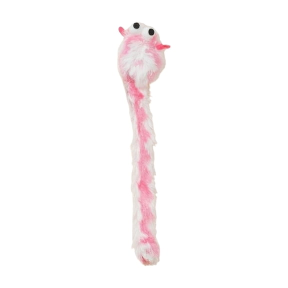 Colorful Cat Charmer Long Tail Mouse Toy – Simulation Mouse with Rainbow Fuzzy Tail,Interactive Pounce and Chase Toy for Active Indoor Cats