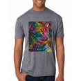 thumbnail image 1 of Colorful Cat Portrait | Cat Lover Owner | Dean Russo Art Animal Lover Mens Premium Tri Blend T-Shirt, Premium Heather, L, 1 of 5
