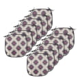 thumbnail image 1 of Colorful Chair Seating Cushion Set of 12, Colorful Prehistoric Folkloric Motif Ornate First Nation, Seat Pads for Office with Anti-slip Backing, 16"x16", Multicolor, by Ambesonne, 1 of 7
