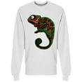 thumbnail image 1 of Colorful Chameleon Reptile Sweatshirt Men -Image by Shutterstock, Male Medium, 1 of 2