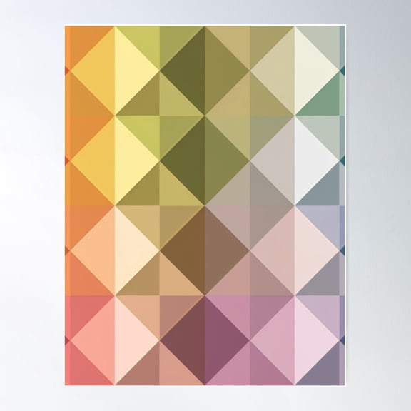 Colorful Check Seamless Pattern Design – Vibrant And Bold For Creative Projects Poster Wall Art, Modern Wall Decor For Living Room Bedroom, 8x12 UNFRAMED