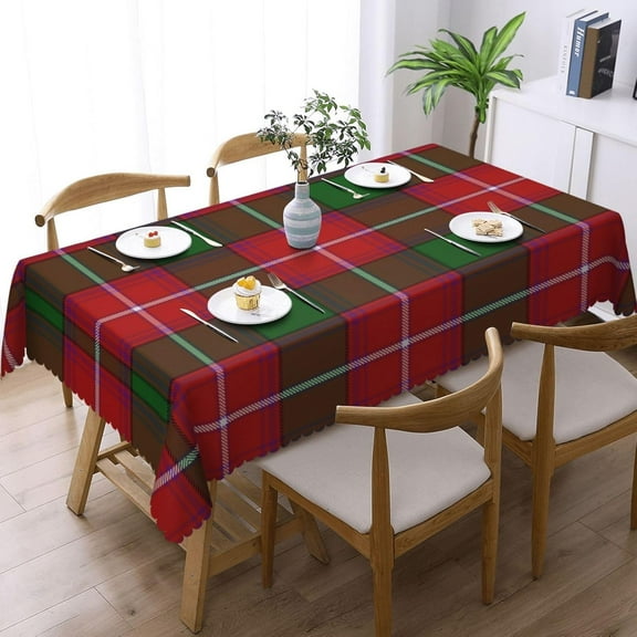 Colorful Checked with Hearts Tablecloth, Romantic Valentine''s Day Rectangle Tablecloths Waterproof Wipeable Holiday Party Table Cloth Cover for Dinner Decorations 60" X 84"