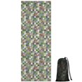 thumbnail image 1 of Colorful Checkered Cow Pattern Hot Yoga Mat Towel Non Slip for Hot Yoga - Quick-Drying Yoga Mat Cover with 4 Corner Pockets with Travel Bag - Hot Yoga Towel Non Slip 74"x26", 1 of 6