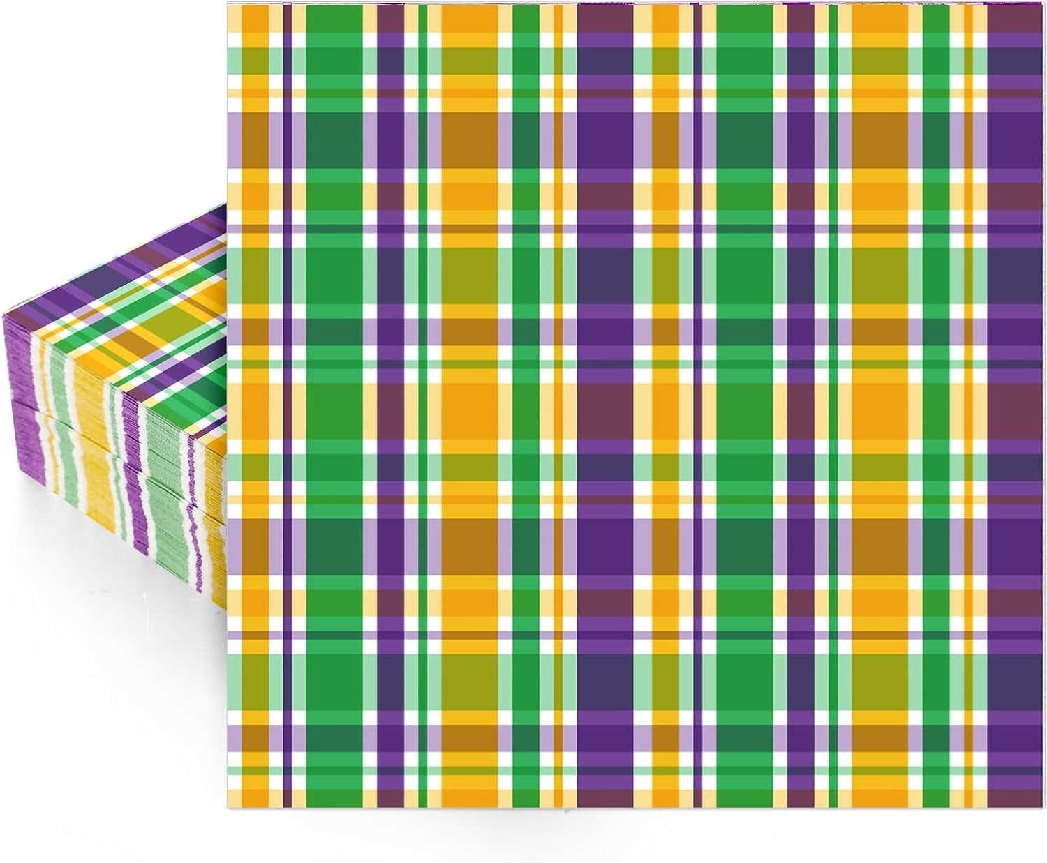 mardi gras fabric napkins